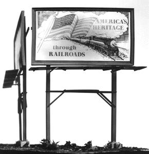 Plastruct 1013 HO 3-3/4" x 3/4" x 5-1/8" Billboards Kit