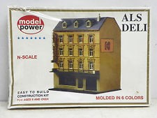 Model Power 1538 N Scale Als Deli Molded in 6 Colors Plastic Building Kit