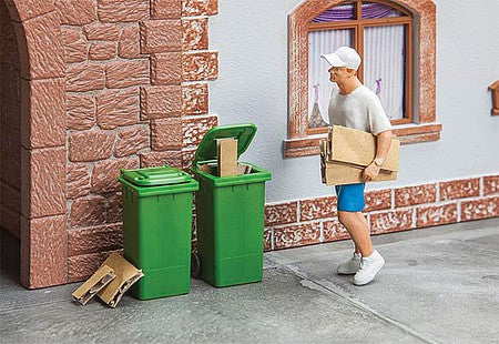 Pola 333224 G Green Refuse Bins Kit (Pack of 2)