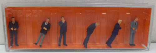 Preiser 10380 HO Businessmen Figures (Set of 6)