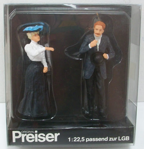 Preiser 45051 G Woman Gentleman Hand Kiss Figures (Set of 2)