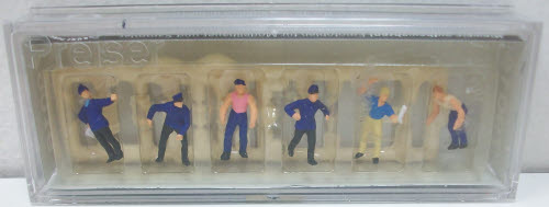 Preiser 79016 N Delivery Men With Loads Figures (Set of 6)