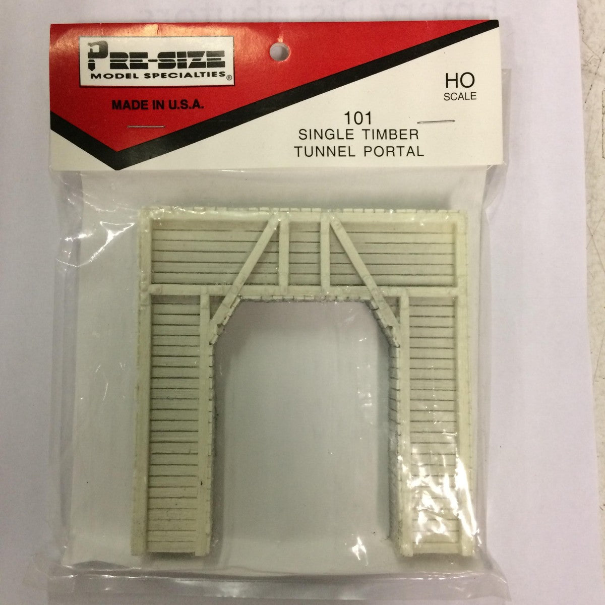 Pre-Size Model Specialities 483-101 HO Scale Tunnel Portal - Single Track Timber