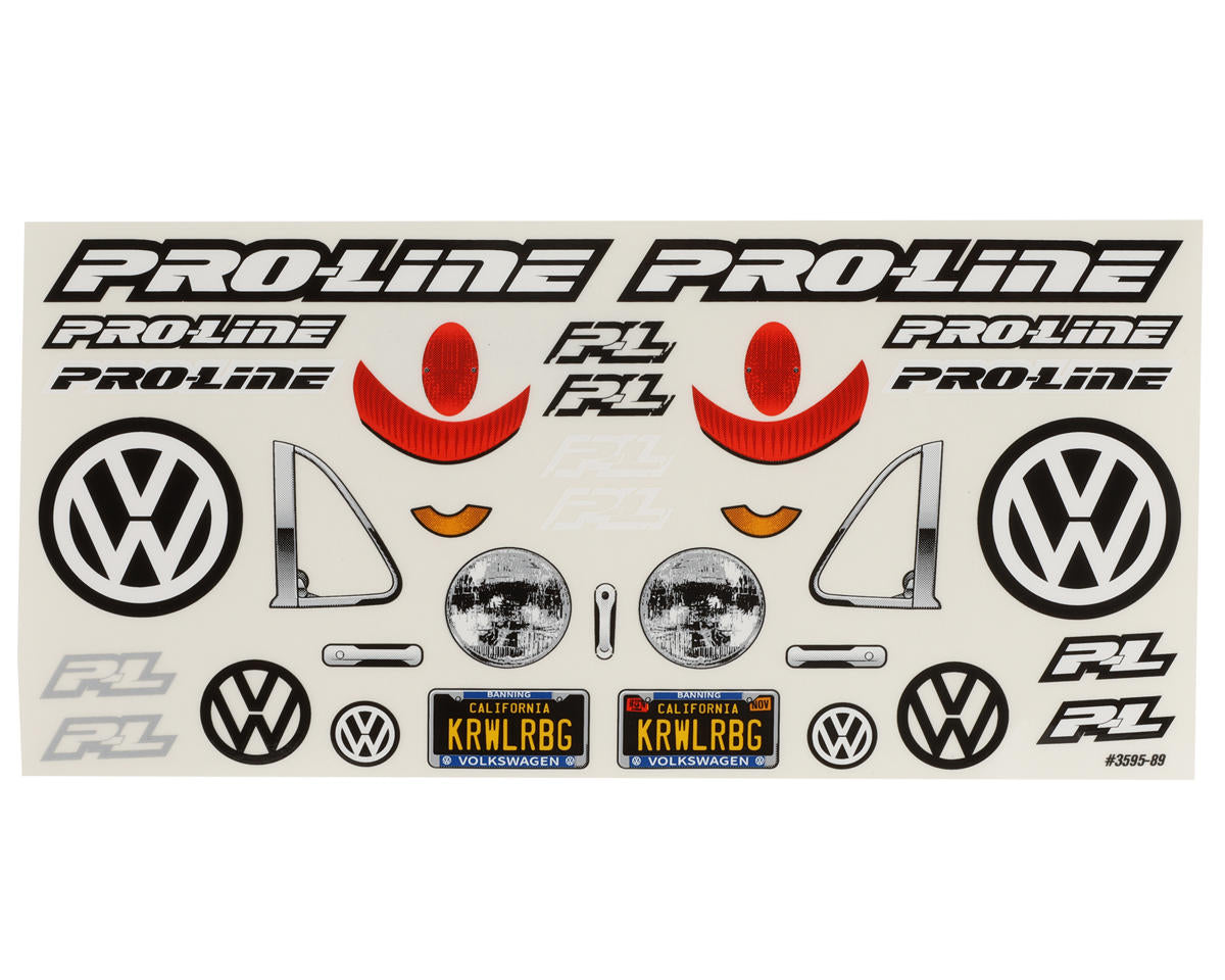 Pro-Line Racing 3595-00 Volkswagen Beetle 12.3" Rock Crawler Clear Body