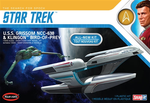 Polar Lights 957 1:1000 U.S.S. Grissom / Klingon Bop  Spacecraft Model Kit