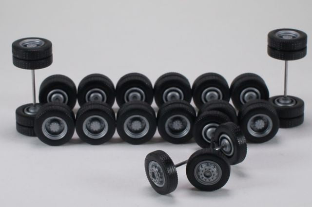 PROMOTEX 5337 1:87 Truck Tires Gray Wheels
