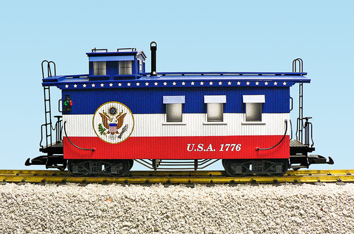 USA Trains R12028 G Patriotic Caboose Red/White/Blue #1776