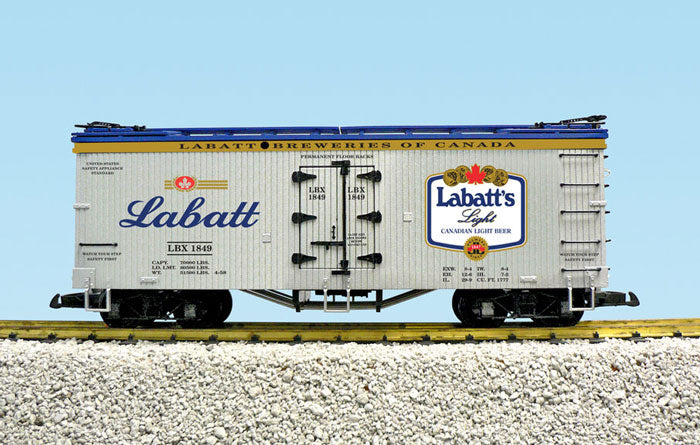 USA Trains R16033A G Labatts Light Beer Refrigerator Car #1849