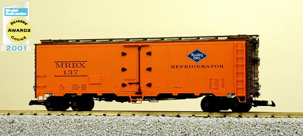 USA Trains 16518 G Scale Reading 40' Refrigerator Car #137