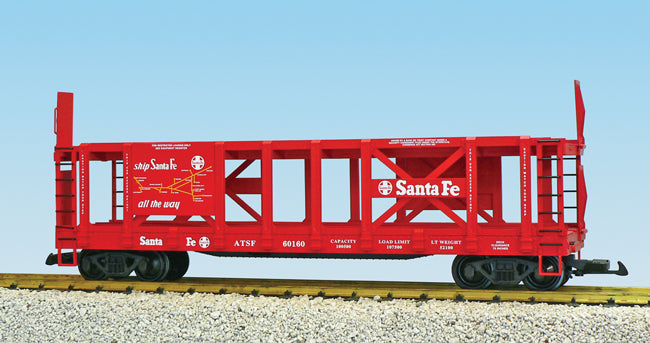 USA Trains R17233 G Santa Fe Two-Tier Auto Carrier Flat Car