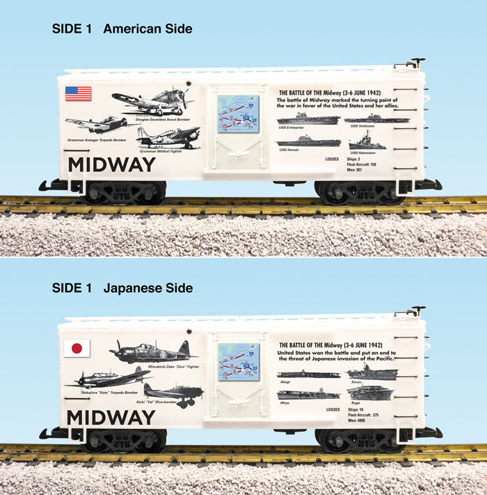 USA Trains R19127 G WWII Battle of Midway Boxcar