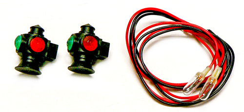 USA Trains R2085 G Hwt Passenger/Cupola Marker Lights w/Bulbs (Pack of 2)