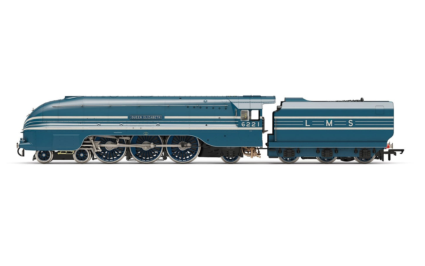 Hornby R3623 OO LMS Blue Princess Class 4-6-2 Era 3 Steam Locomotive #6221