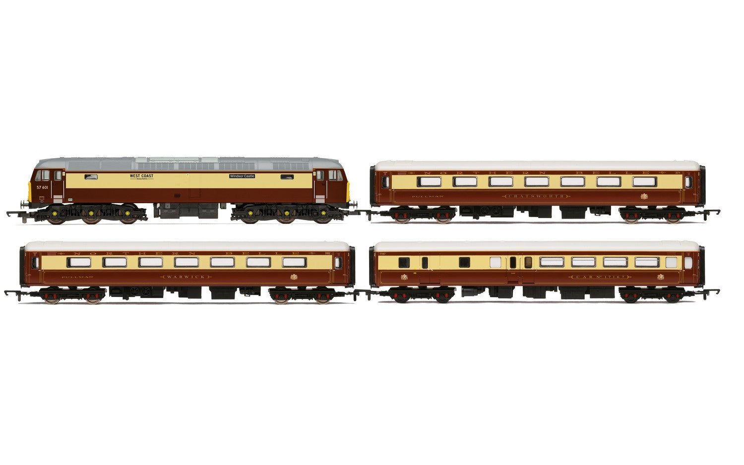 Hornby R3697 OO Northern Belle'' Era 10 Train Pack (Set of 4)