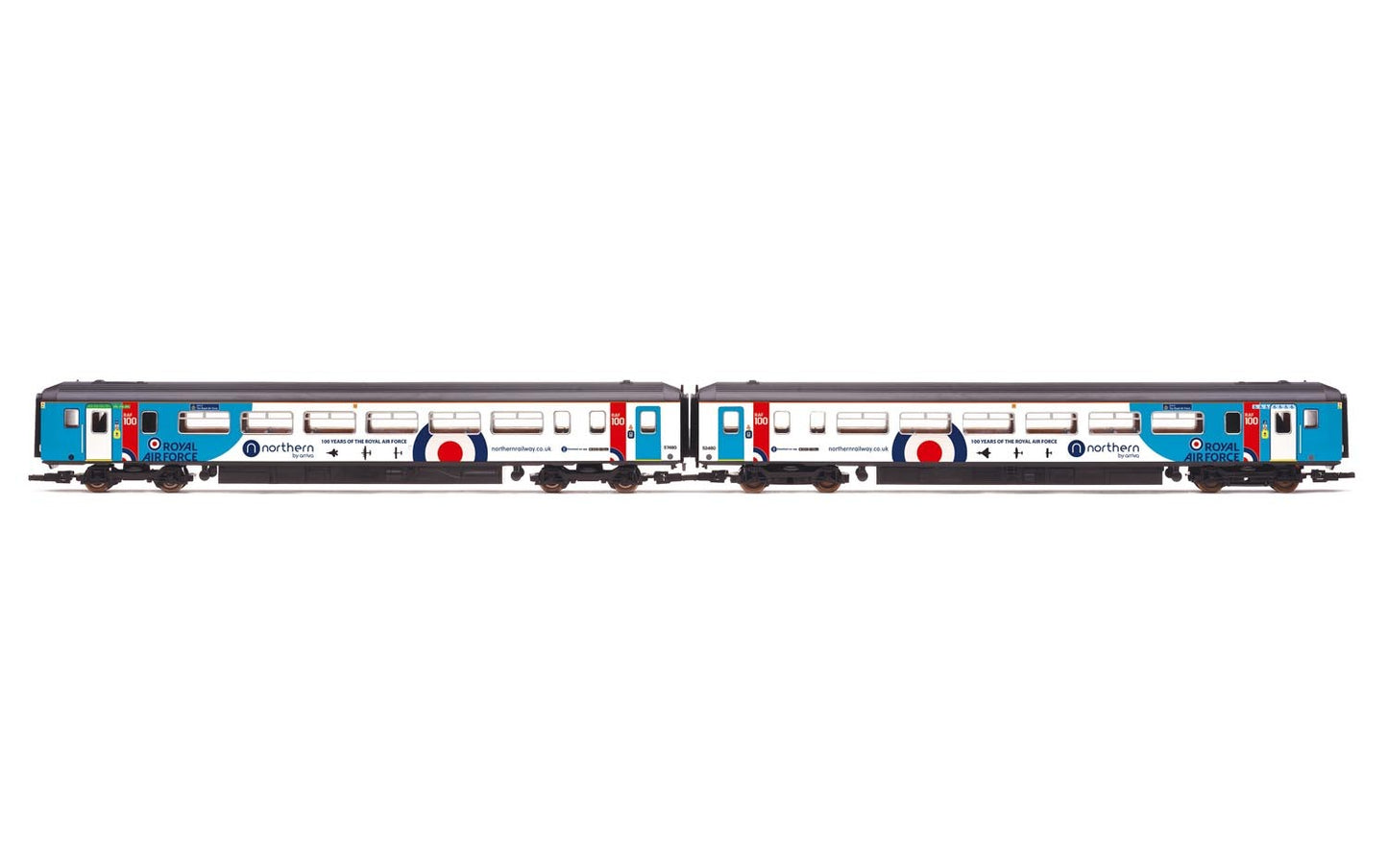 Hornby R3772 OO Northern Rail 'Spirit of the Royal Air Force' Class 156 Set