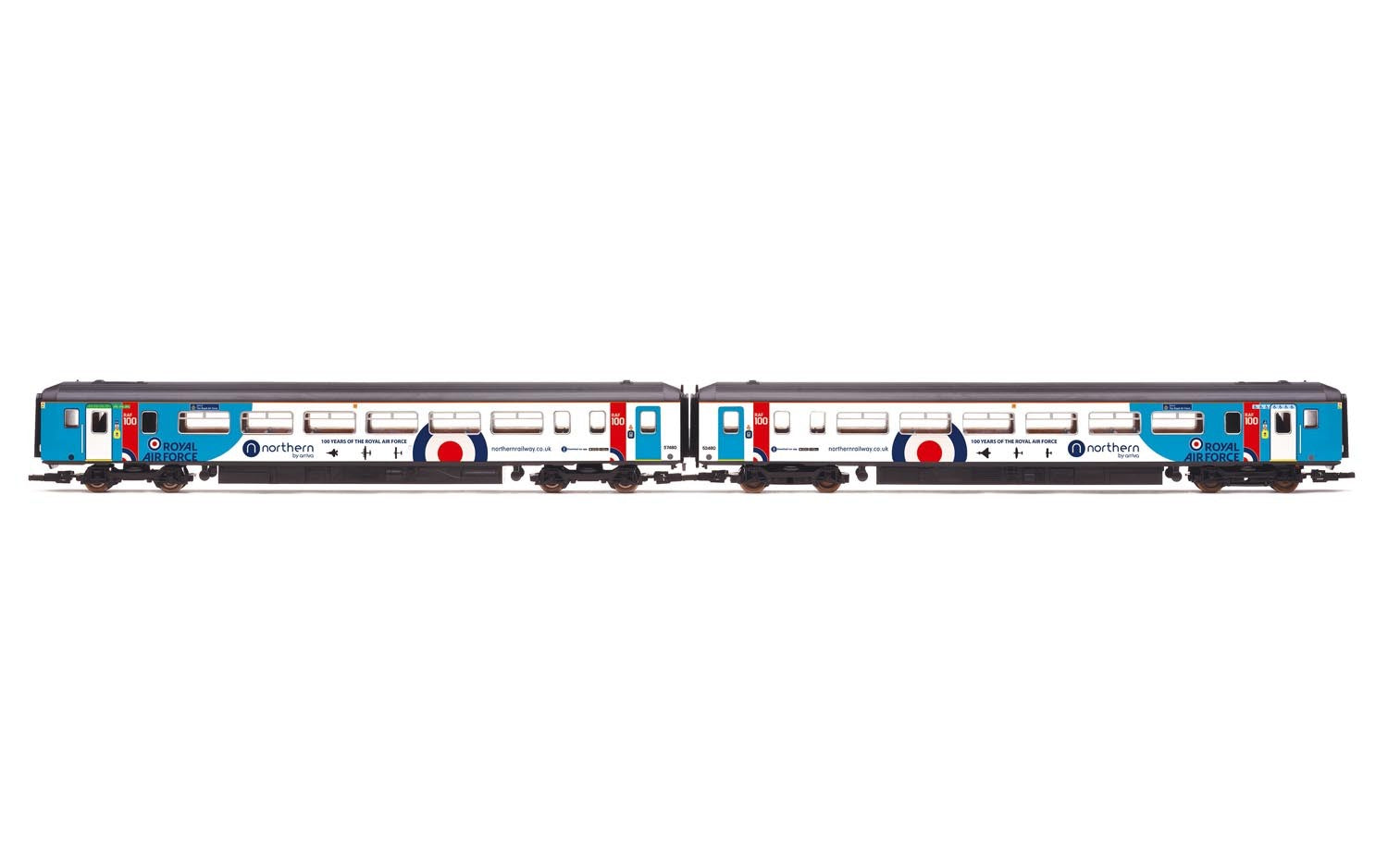 Hornby R3772 OO Northern Rail 'Spirit of the Royal Air Force' Class 156 Set