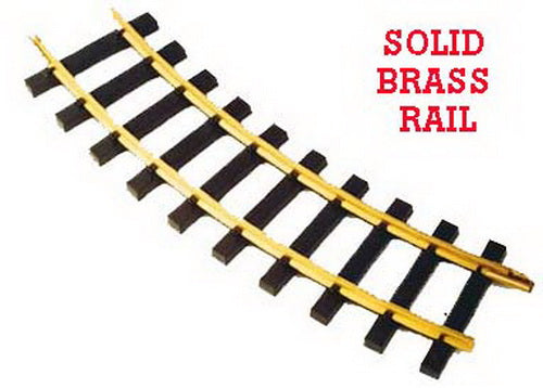 USA Trains R81100 G 4' Diameter Brass Rail Curved Track Section