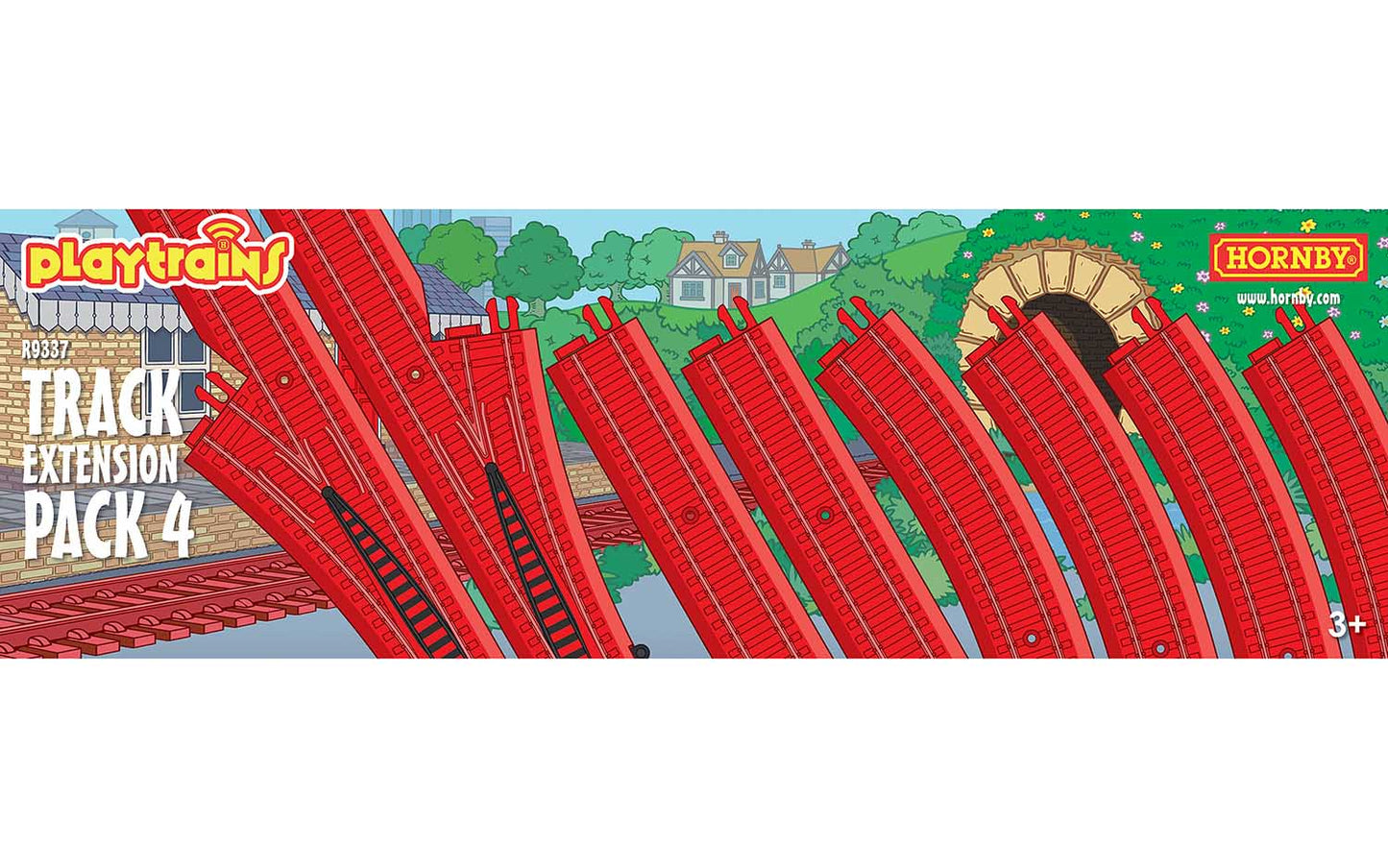 Hornby R9337 OO Playtrains Track Extension Pack #4 (Pack of 8)