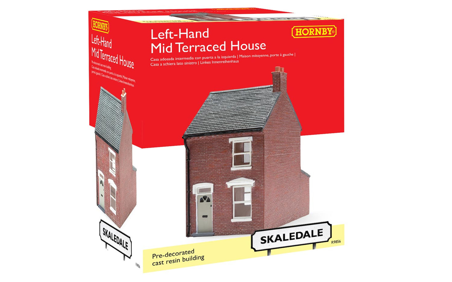 Hornby R9864 OO Assembled Skaledale Left Hand Mid-Terraced House
