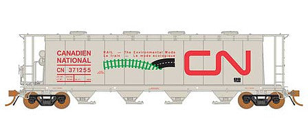 Rapido Trains 127013A HO CN 3800 cu. ft. Cylindrical Covered Hopper