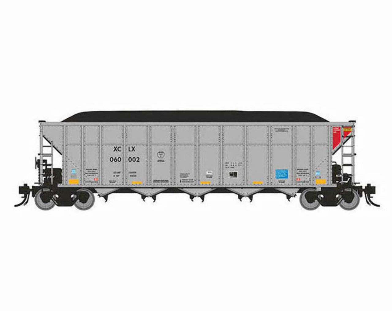 Rapido Trains 169040 HO XCLX Autoflood III RD Coal Hopper #1 (Pack of 6)