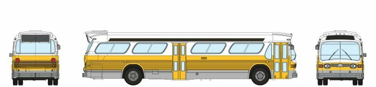 Rapido Trains 573001 N Boston 1959-1986 GM New Look-Fishbowl Bus