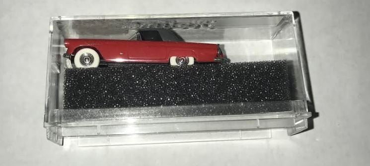 Praline 5203 1:87 Scale Ford T-Bird Red w/ Black conv top