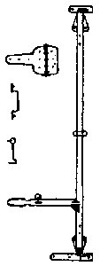 Grandt Line 10 O Denver and Rio Grande Western 30" Reefer Car Door Hardware