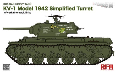 Rye Field Models 5041 1:35 KV-1 1942 Simplified Turret Military Tank Model Kit