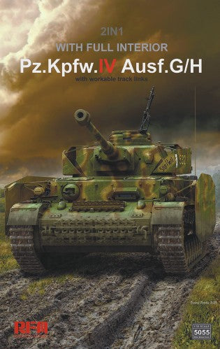 Rye Field Models 5055 1:35 Pz.Kpfw.IV Ausf. G/H Military Tank Model Kit
