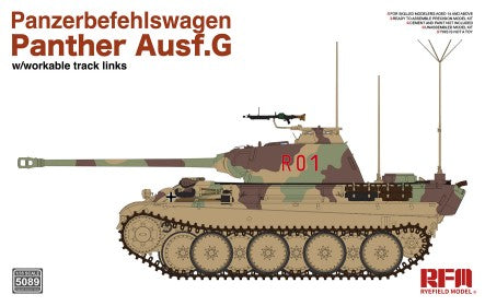 Rye Field Models 5089 1:35 Panzerbefehlswagon Ausf. G Military Tank Model Kit