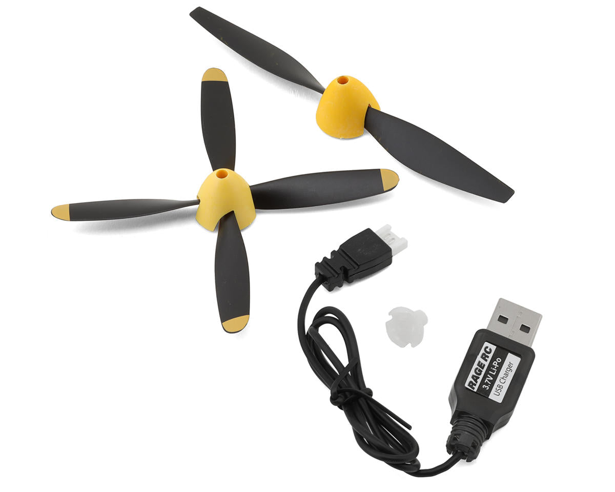 Rage R/C A1300V2 P-51D Mustang Obsession Micro RTF Airplane V2 with PASS