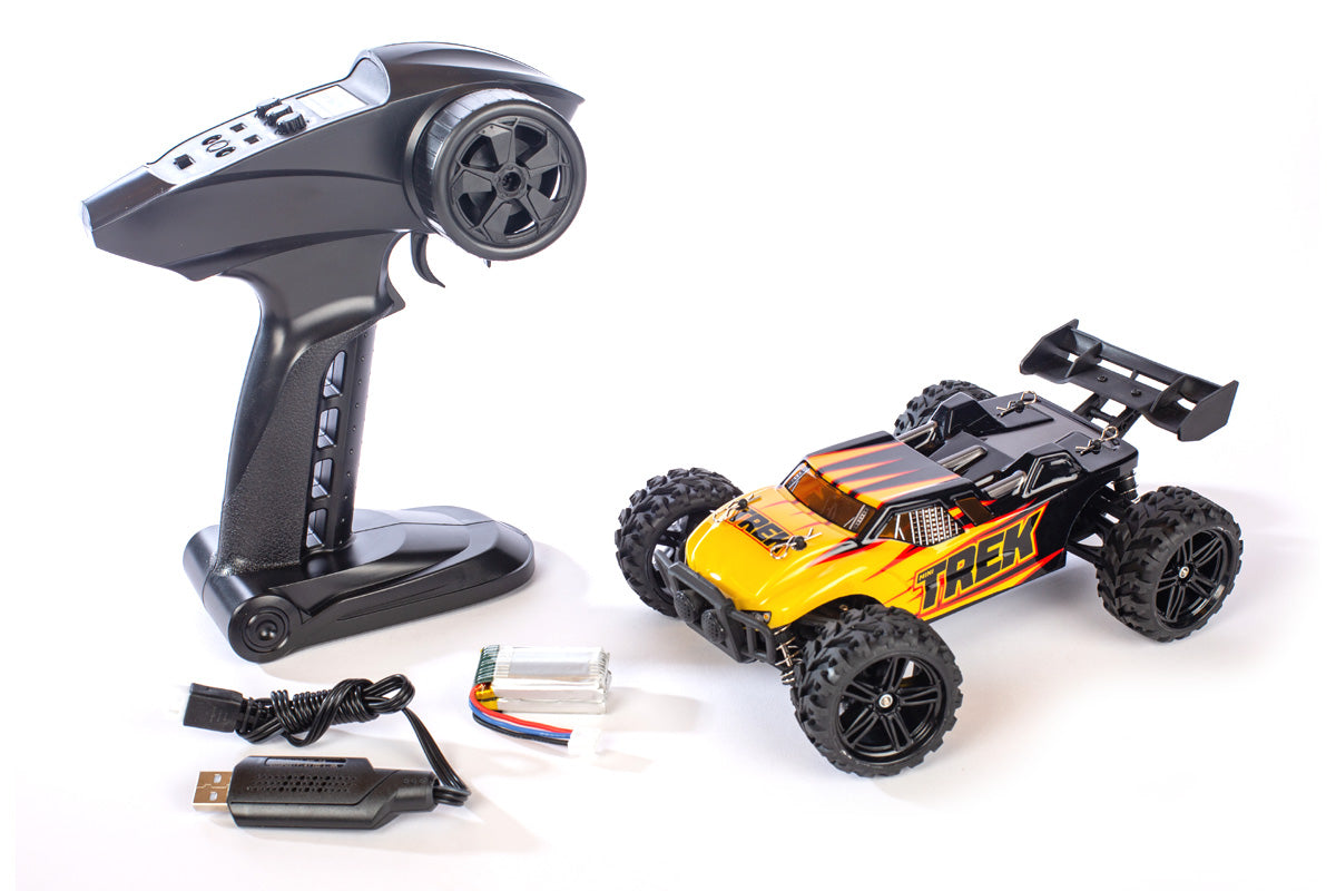 Rage R/C C2450 1:24 Yellow Mini Trek 4WD RTR Truggy