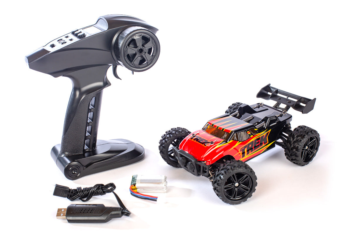 Rage R/C C2451 1:24 Red Mini Trek 4WD RTR Truggy