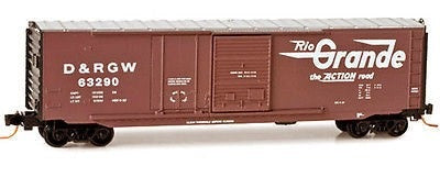 Micro-Trains 07600080 N DRGW 50' Standard Plug & Sliding Door Boxcar #63290
