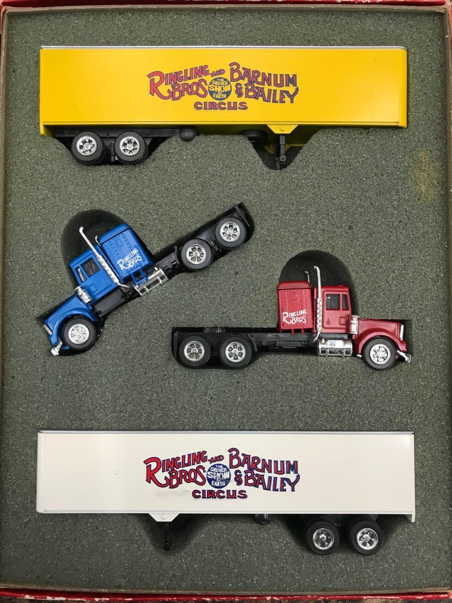 Ak-Sar-Ben 6 HO Ringling Bros & Barnum & Bailey Circus Trucks with Trailers