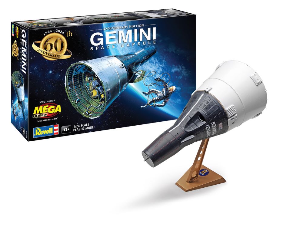 Revell of Germany 03705 1:24 60th Anniversary Gemini Space Capsule Plastic Kit