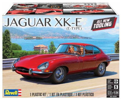 Revell 85-4509 1:24 Jaguar XK-E E-Type Coupe Car Plastic Model Kit