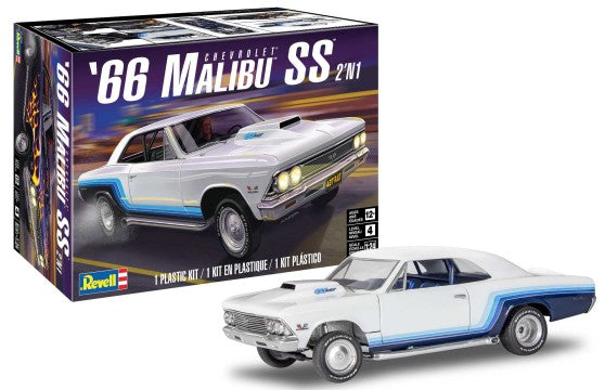 Revell 85-4520 1:24 1966 Chevrolet Malibu SS 2N1 Car Plastic Model Kit