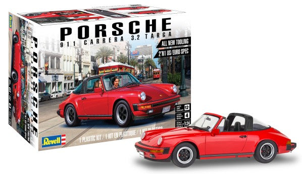 Revell 85-4527 1:24 Porsche 911 Carrera 3.2 Targa Plastic Model Kit
