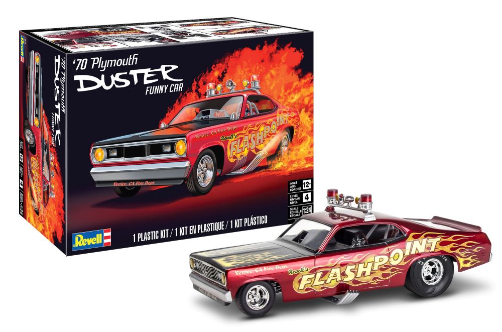 Revell 14528 1:24 1970 Plymouth Duster Funny Car Plastic Model Kit