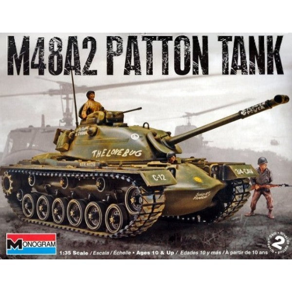 Monogram 857853 857853 1:35 M-48 A-2 Patton Military Tank Model Kit