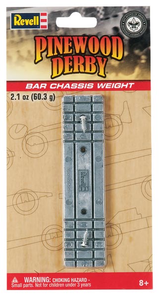 Revell RMXY9605 Pinewood Derby Bar Chassis Weight 2.1 Oz.
