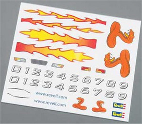 Revell RMXY9619 Pinewood Derby Dry Transfer Decals A