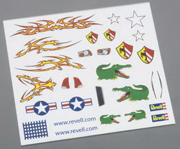 Revell RMXY9624 Pinewood Derby Dry Transfer Decals E