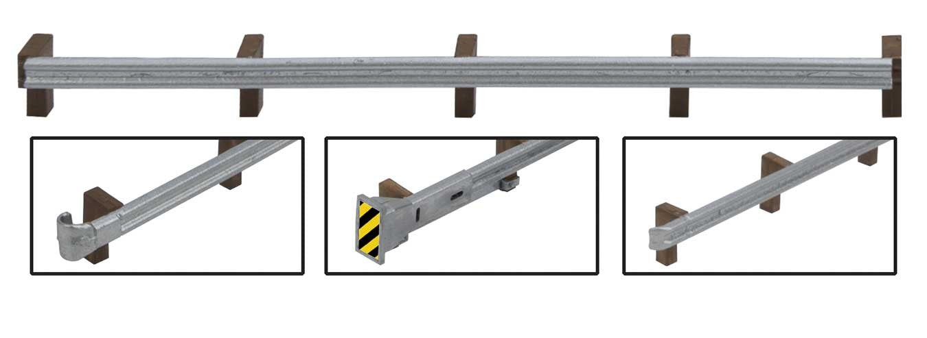 Walthers 949-4176 HO Roadway Guardrails Kit
