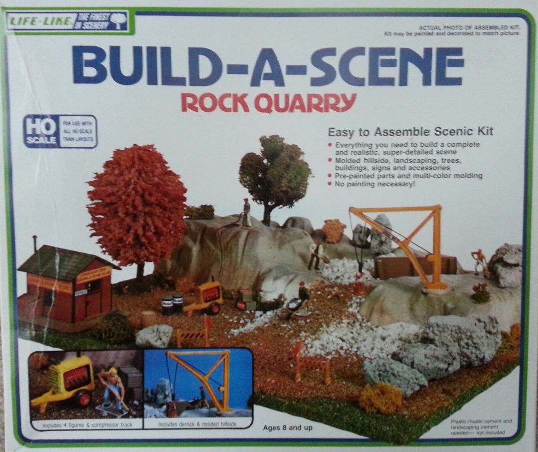 Life Like 1371 HO Rock Quarry Building Kit