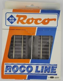 Roco 42511 HO Scale DG1 119mm VP6 Straight Track Sections (Pack of 6)