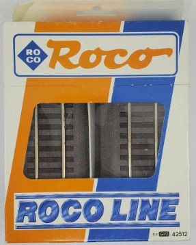 Roco 42512 HO Scale G1/2 115mm VP6 Straight Track Sections (Pack of 6)