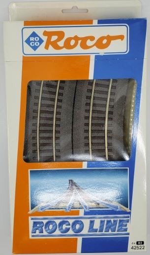Roco 42522 HO Scale R2 358mm VP6 Curved Track Sections (Pack of 6)
